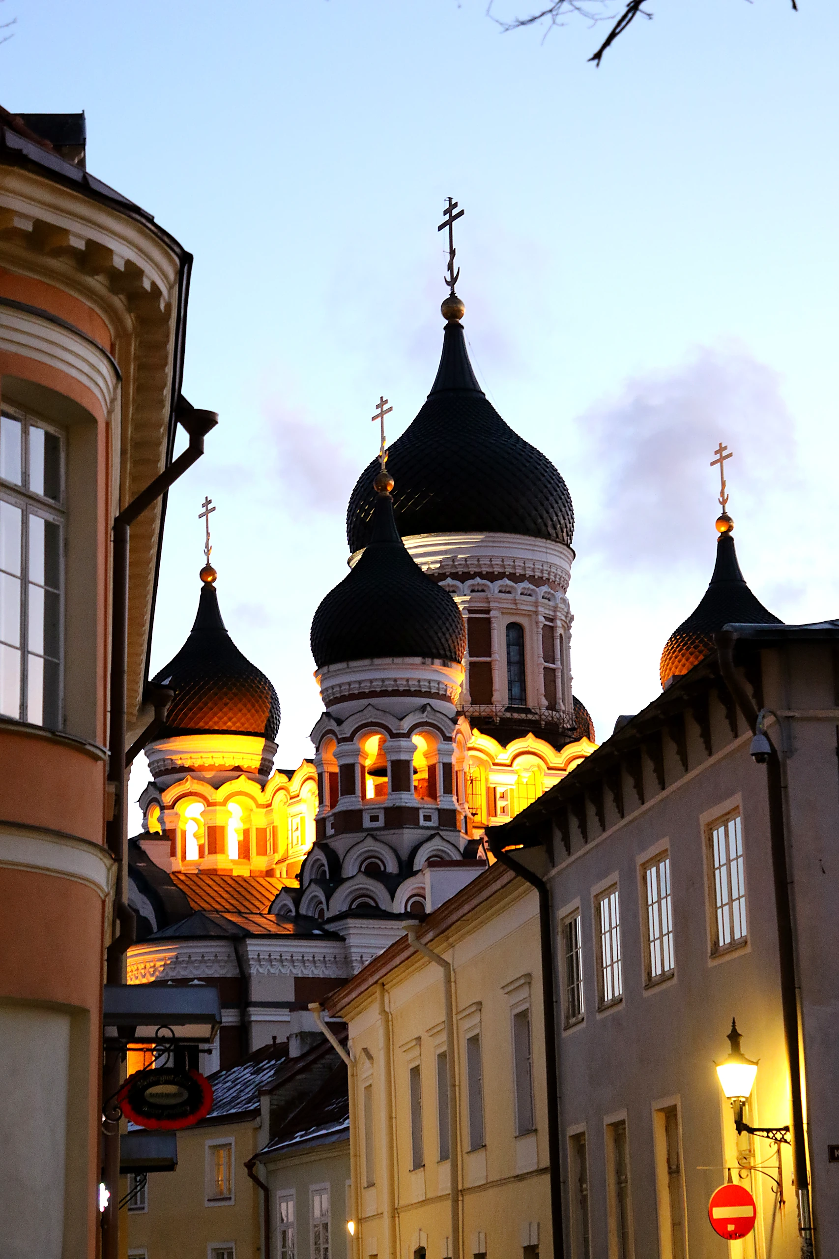 The onion domes of Alexander Nevsky Cathedral