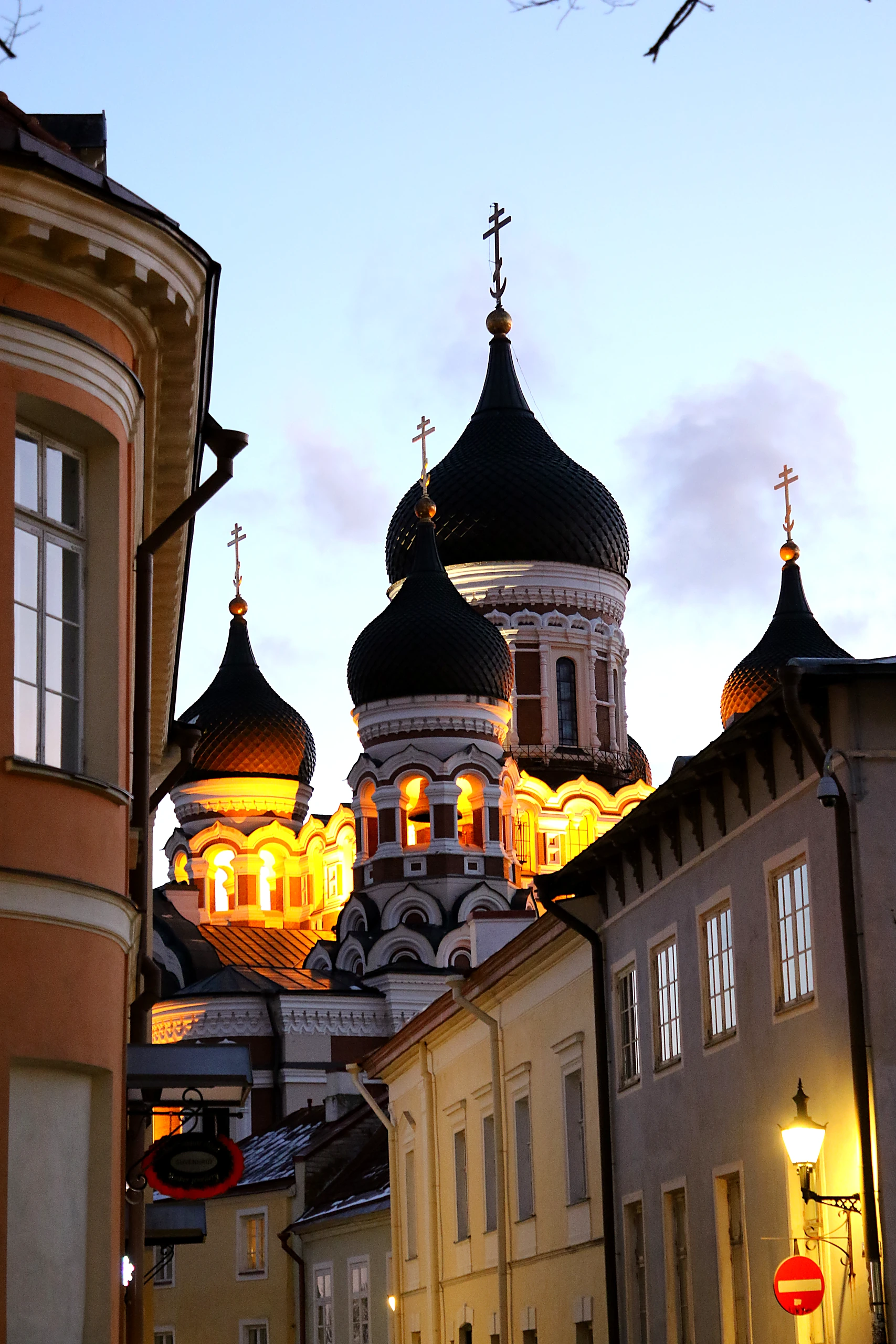 A lane beneath Alexander Nevsky Cathedral