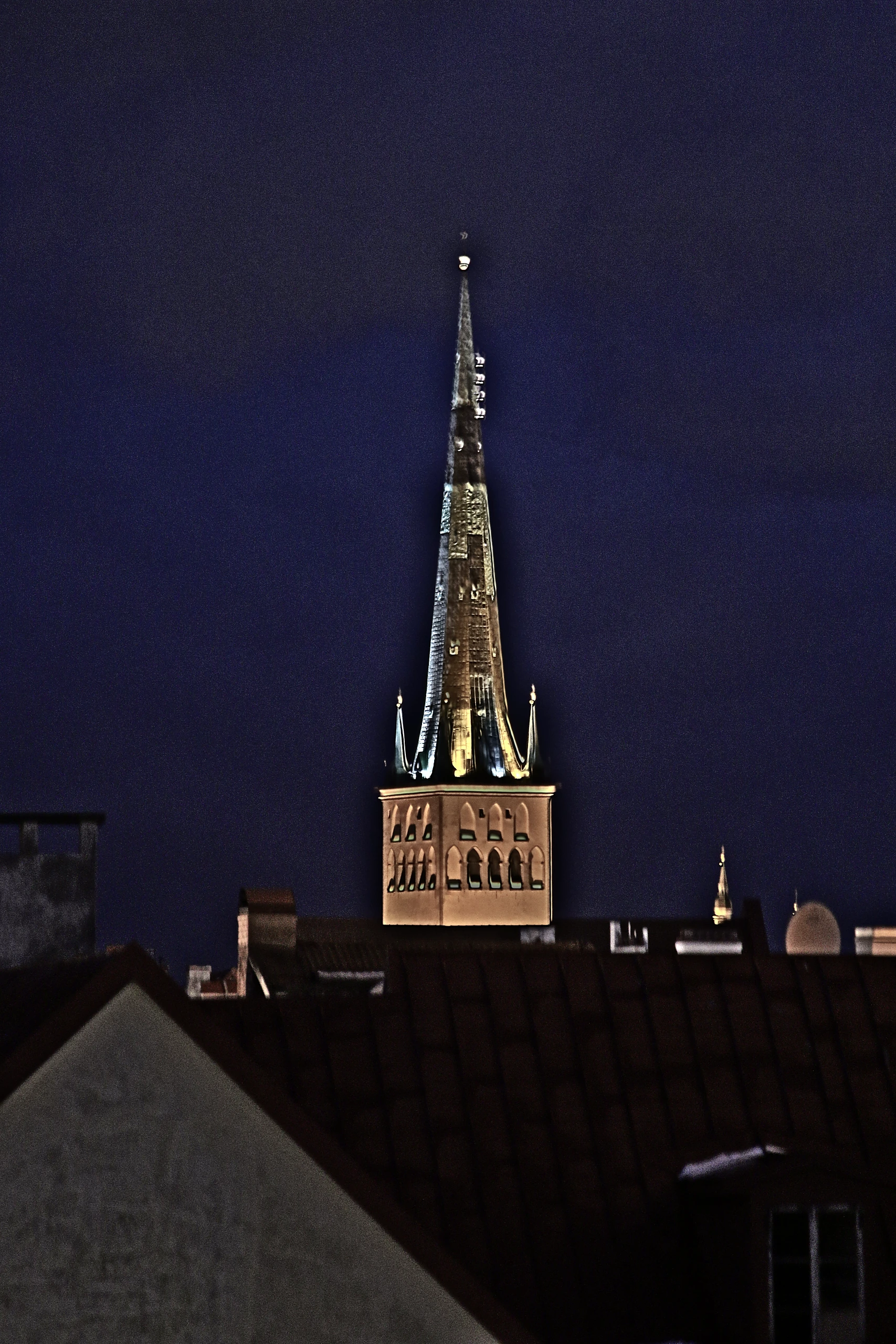 Spire over Rooftops